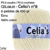 PELOTES 100 GR 100 COTON A CROCHETER ECRU