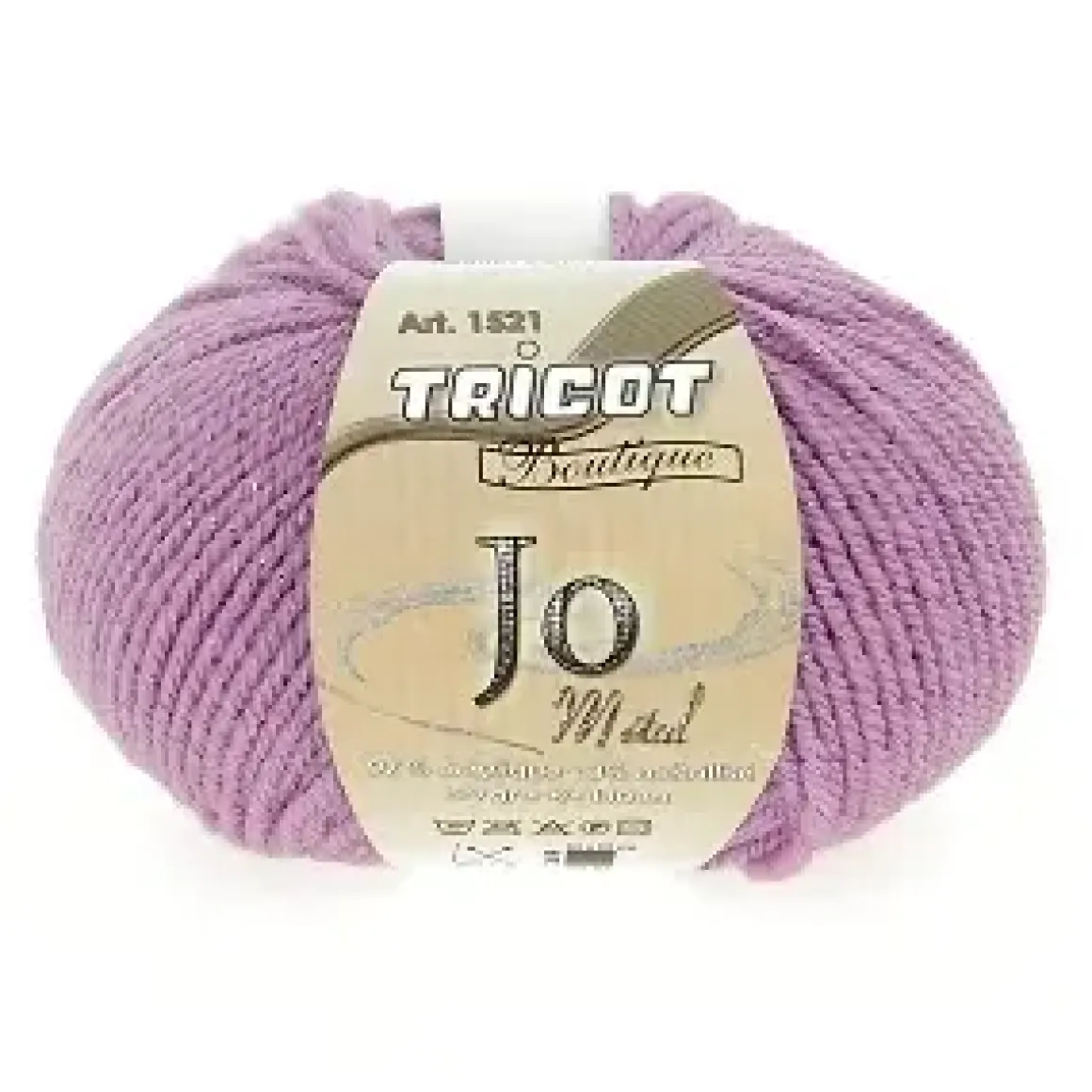 PELOTE TRICOT JO METAL 50G ACRYLIQUE ROSE