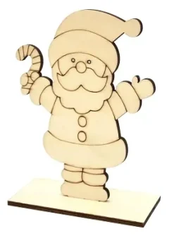 PERE NOEL BOIS A ASSEMBLER 15.5X11.2X5CM