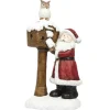 PERE NOEL BOITE AUX LETTRES HIBOU LED H.43CM