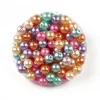PERLES ACRYLIQUE NACREES RONDES PASTEL 0.8CM X30G