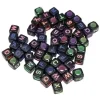 PERLES ACRYLIQUES LETTRES CARREES 0.6 CM X 285 PCS