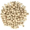 PERLES BOIS BRUT RONDES 0.8CM X200 PIECES