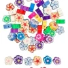 PERLES FANTAISIE PATE POLYMERE FLEURS 1X0.4CM X60 PIECES