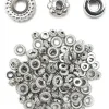 PERLES INTERCALAIRES HEISHI METAL ARGENTE X105 PIECES