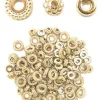 PERLES INTERCALAIRES HEISHI METAL DORE X105 PIECES