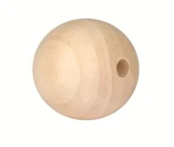 PERLES RONDES BOIS 2.5CM X15 PIECES
