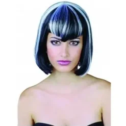 PERRUQUE CHVX MILONG NOIR BLAN