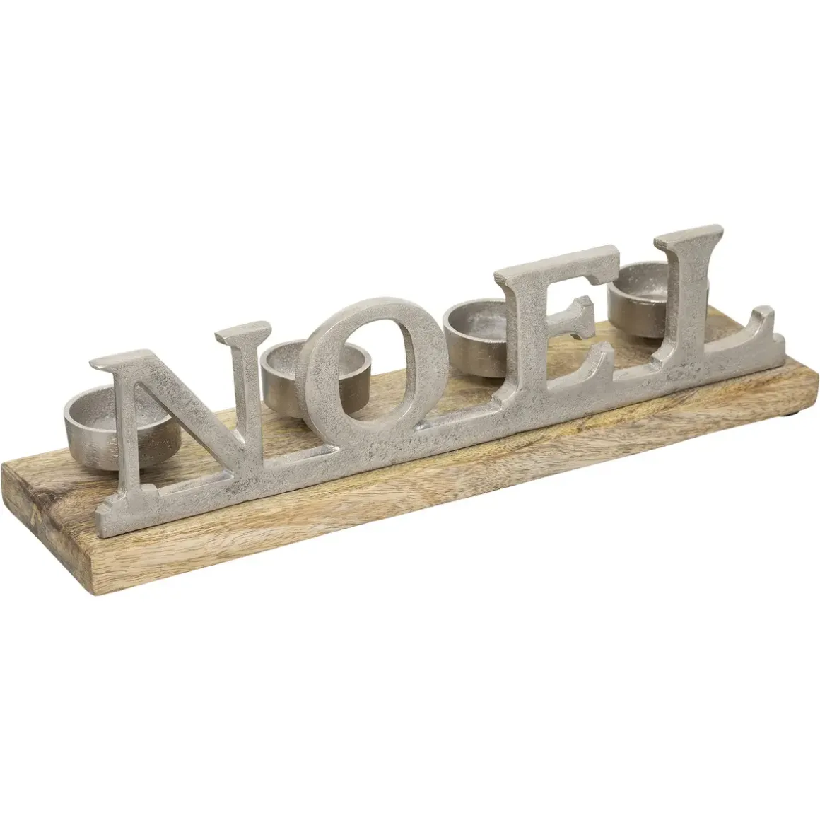 PHOTOPHORE NOEL BOIS METAL 37CM