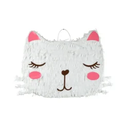 PINATA CHAT BLANC H.32CM BOHO CHAT