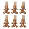 PINCE DECORATIVE BONHOMME PAIN EPICE X6 PIECES