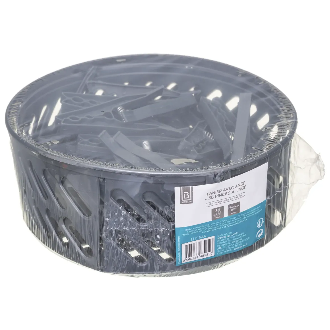 PINCES A LINGE X36 PANIER