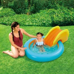 PISCINE AVEC TOBOGAN 1.14MX86CMX35CM