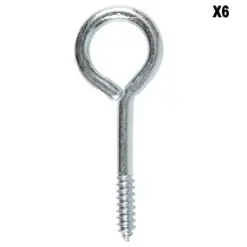 PITON FERME ACIER ZINGUE 4.5X65MM 6P
