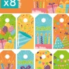 PLANCHE 8 CARTES MESSAGE ANNIVERSAIRE
