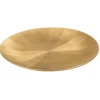 PLATEAU DECORATIF STRIE DORE D.40CM