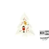 PLAT FORME SAPIN MOTIF NOEL 16.7X13.8X1.3CM
