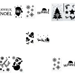 POCHOIR DE NOEL X2 PIECES 21X30CM