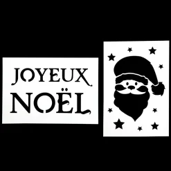 POCHOIR DE NOEL X2 PIECES 21X30CM