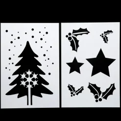 POCHOIR DE NOEL X2 PIECES 21X30CM