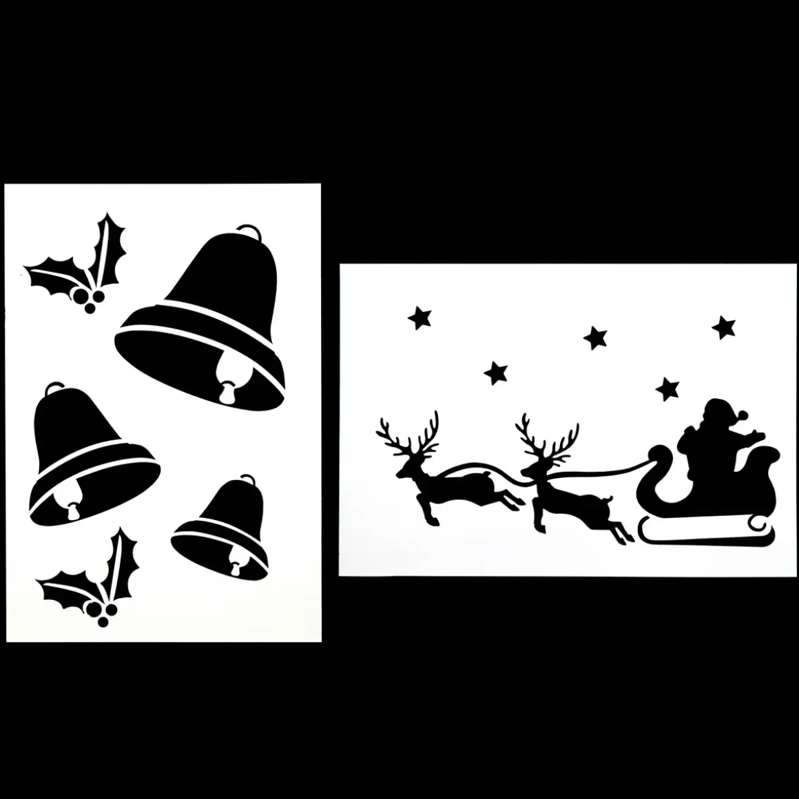 POCHOIR DE NOEL X2 PIECES 21X30CM