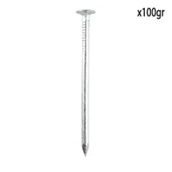 POINTE A TETE PLATE ACIER 2X38MM 100G