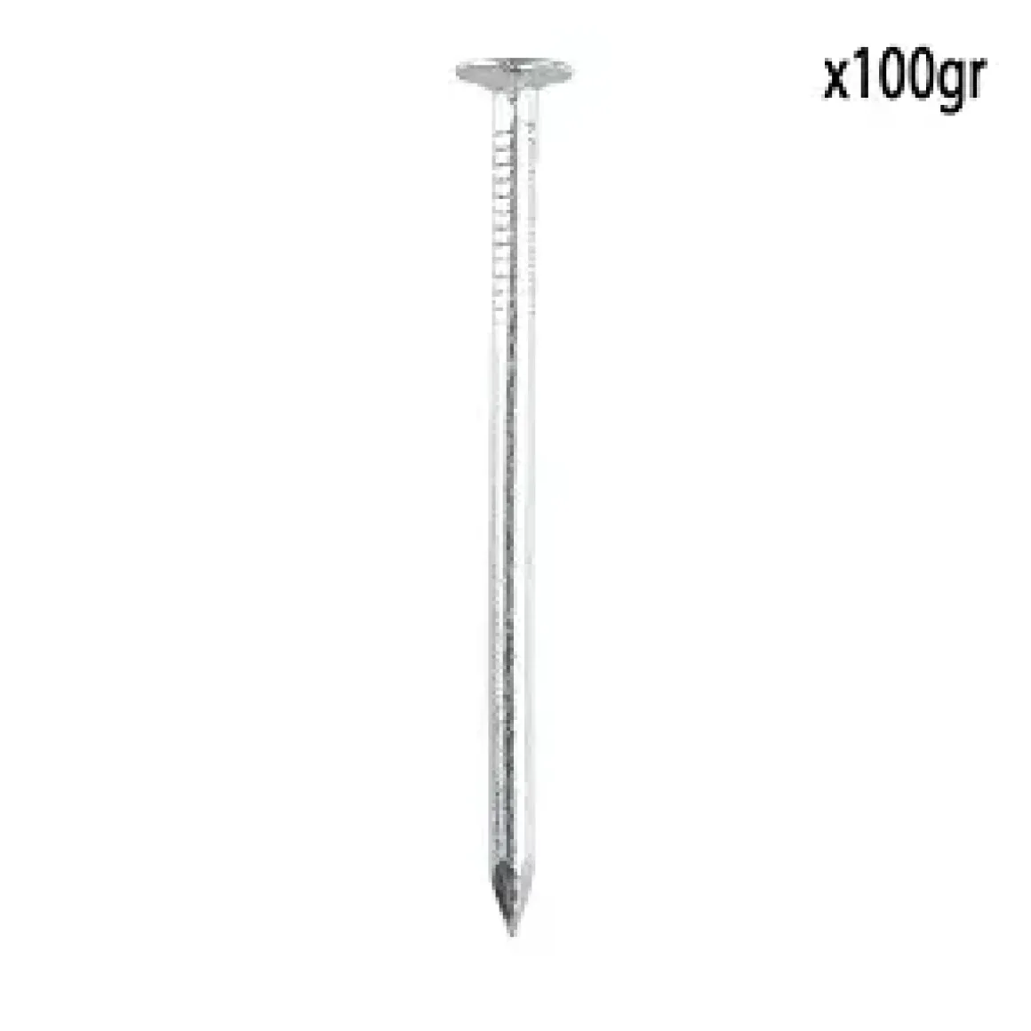 POINTE A TETE PLATE ACIER 2X38MM 100G