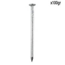 POINTE A TETE PLATE ACIER 1.6X30MM 100G