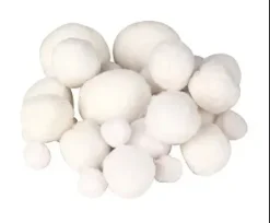 POMPONS BLANCS 1.5CM A 4CM X72 PIECES