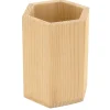 POT A CRAYONS BOIS HEXAGONAL DIAM. 8 CM HAUT. 10 CM