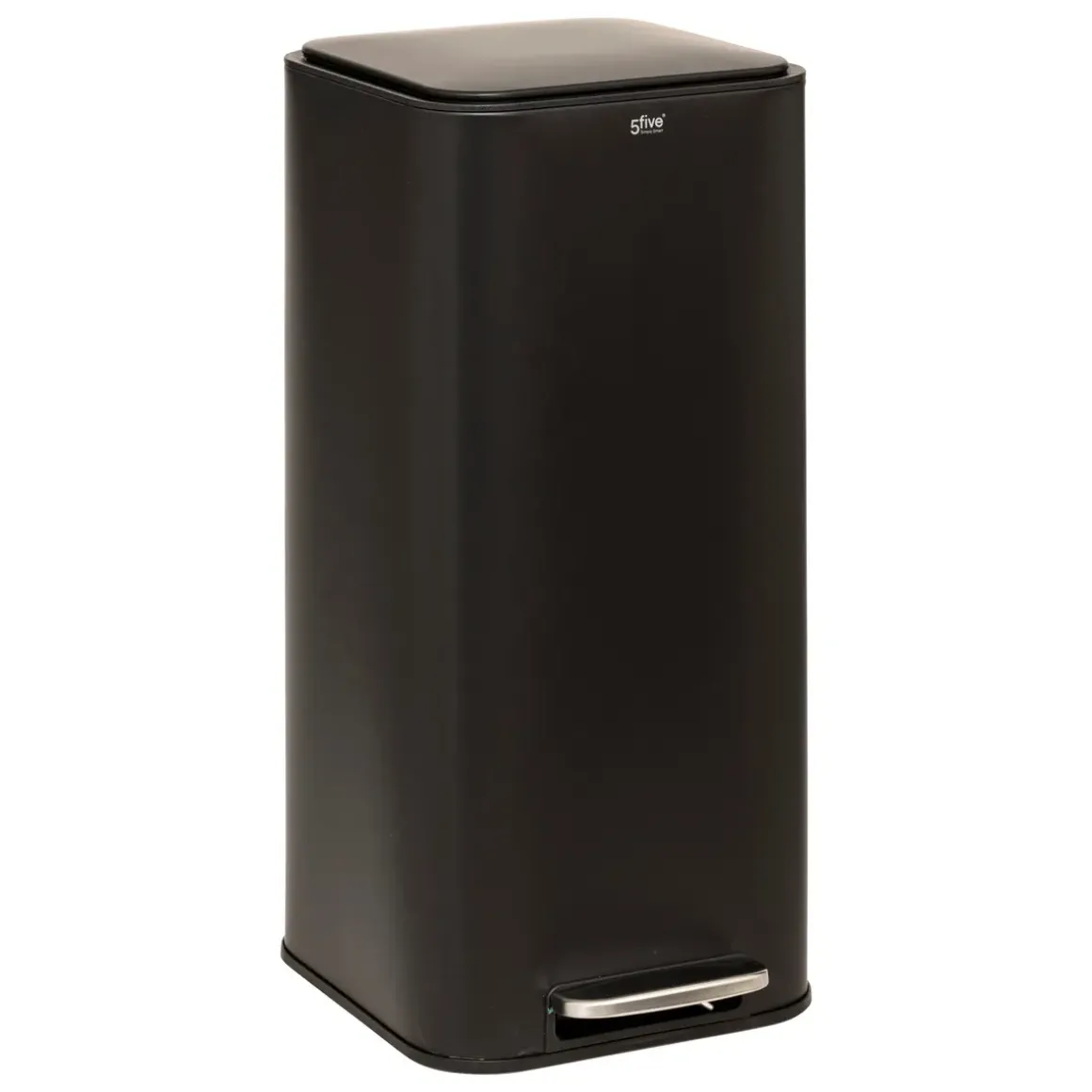 POUBELLE A PEDALE CARRE DELTA 30L NOIRE