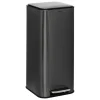 POUBELLE A PEDALE CARRE DELTA 30L CARBONE
