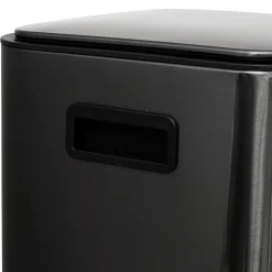 POUBELLE A PEDALE CARRE DELTA 30L CARBONE