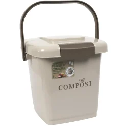 POUBELLE COMPOST 8L SEAU PERFORE ET COUVERCLE