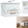 POUBELLE COMPOST METAL 10L