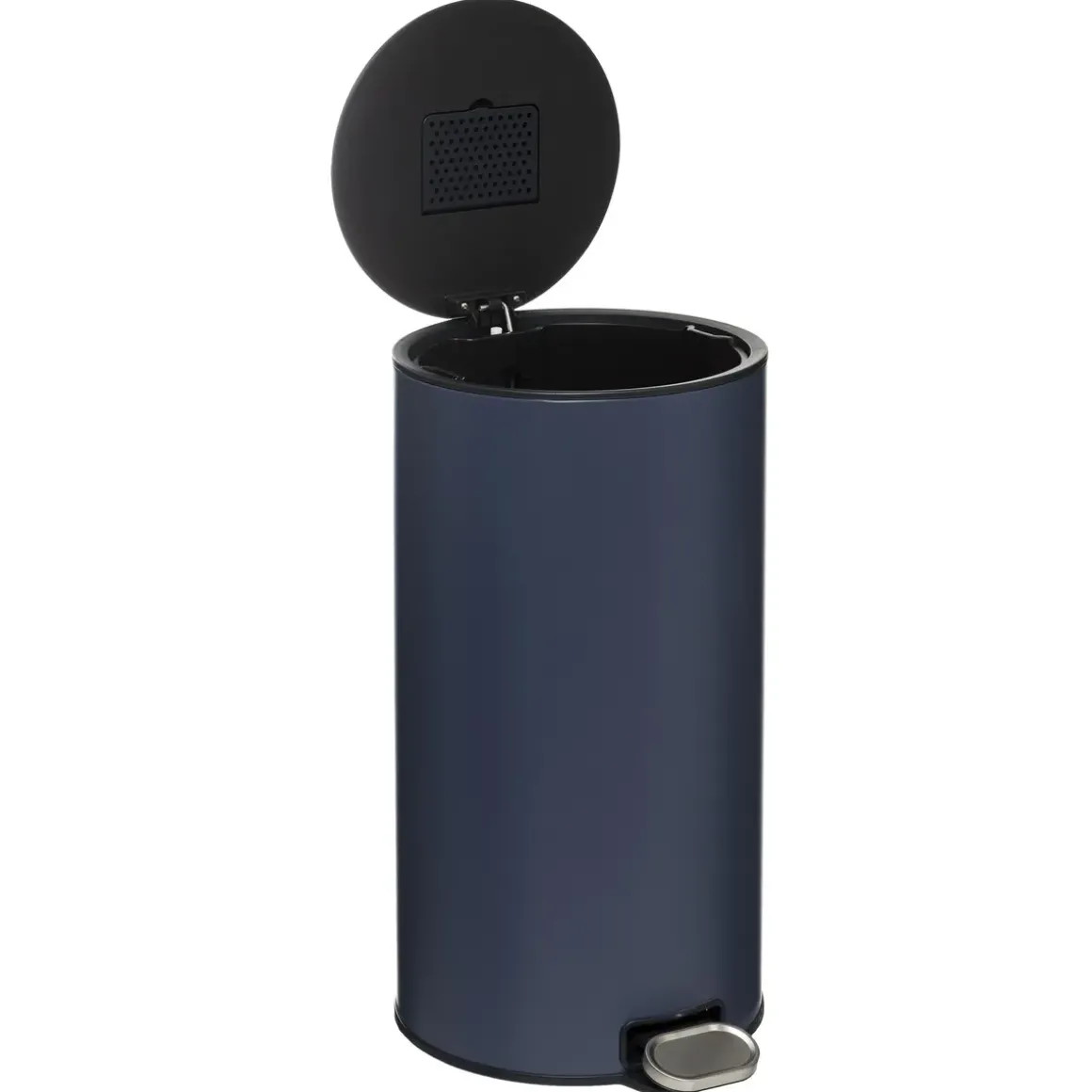 POUBELLE METAL 30L BLEU DELTA