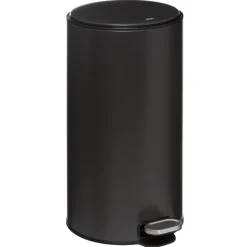 POUBELLE METAL 30L CHARBON DELTA