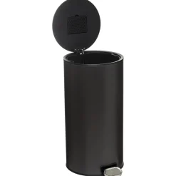 POUBELLE METAL 30L CHARBON DELTA