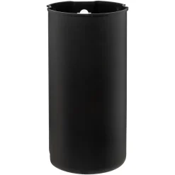 POUBELLE METAL 30L INOX NOIR DELTA