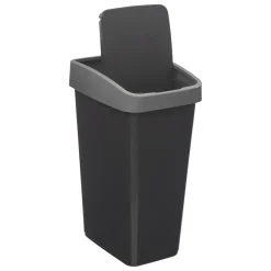 POUBELLE 2 OUVERTURES PLASTIQUE 25L