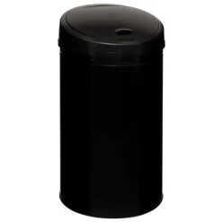 POUBELLE SENSOR METAL 42L NOIR