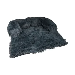 PROTEGE CANAPE AVEC TRAVERSIN 80X75X15CM FLUFFY ANTHRACITE