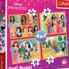PUZZLE 4 EN 1 DISNEY PRINCESS