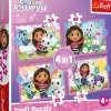 PUZZLE 4 EN 1 70 PIECES GABBYS TREFL