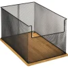 RANGEMENT BUREAU METAL BAMBOU