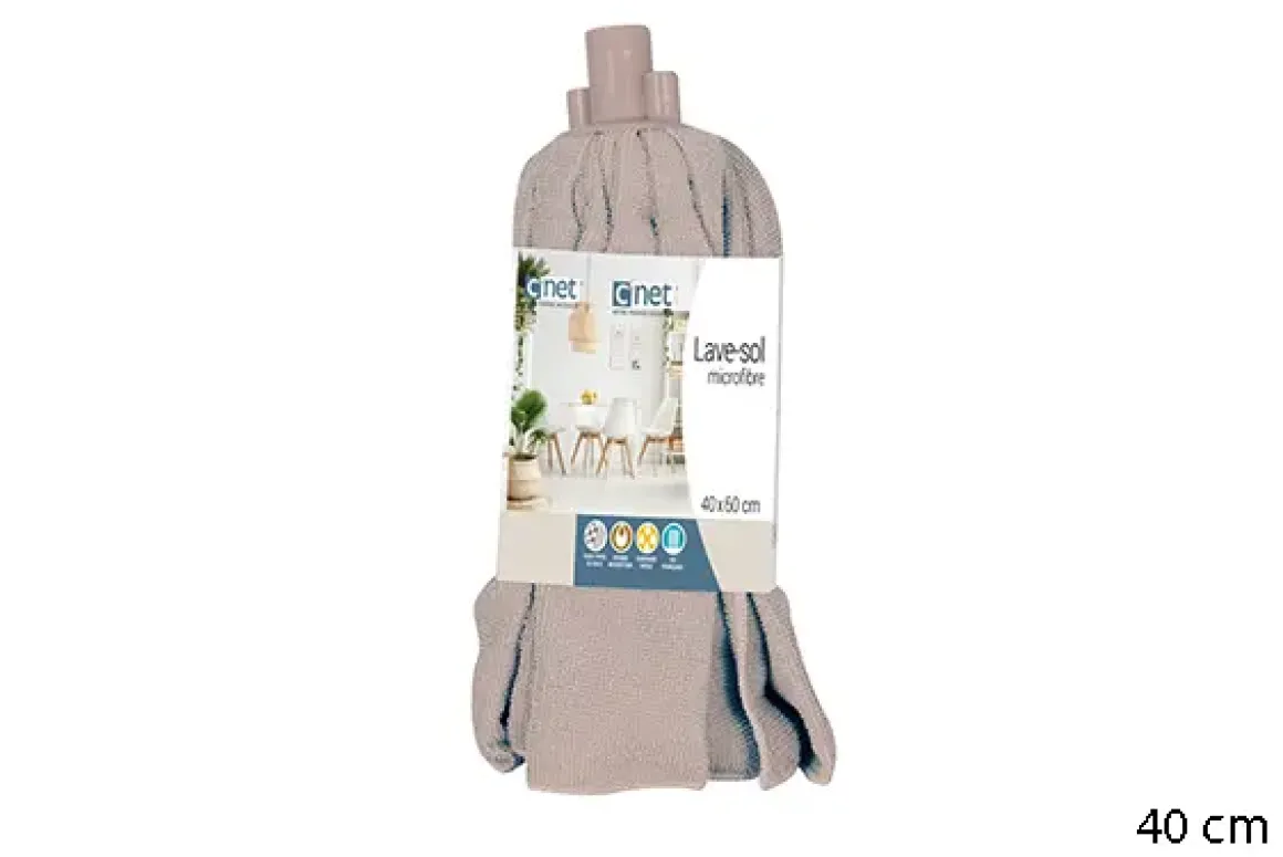 RECHARGE MOP MICROFIBRE GREGE 40X60CM