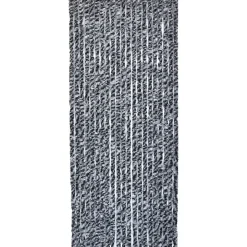 RIDEAU DE PORTE CHENILLE 90X210 CM CHINE GRIS NOIR