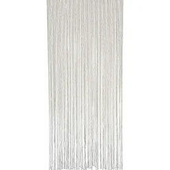 RIDEAU DE PORTE COTON FICELLE TRESSEE 90X200CM ECRU