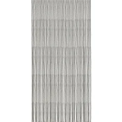RIDEAU DE PORTE COTON POLYESTER CORDE TRESSEE 90X200CM GRIS