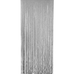 RIDEAU DE PORTE FICELLE TRESSEE 90X200CM GRIS